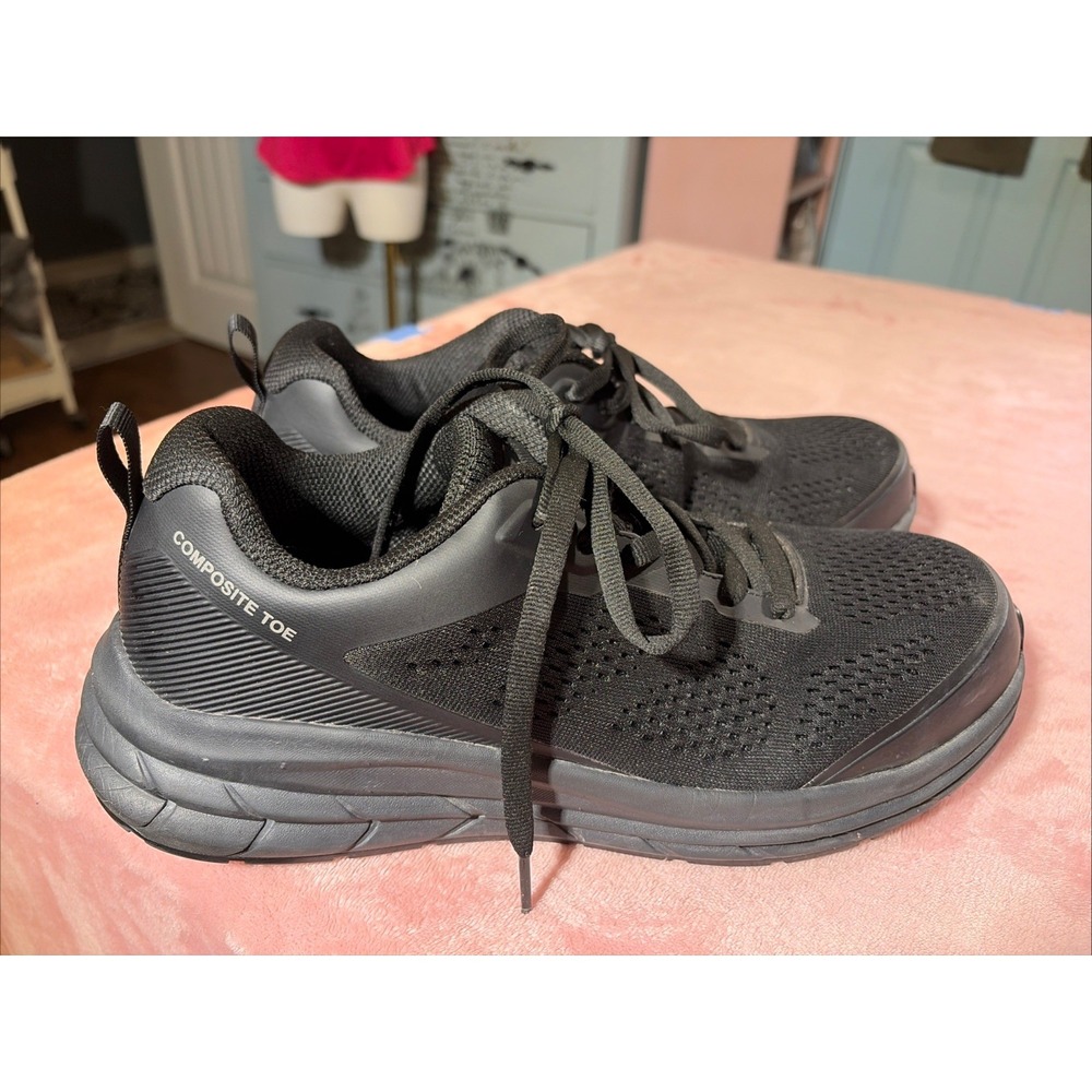 Brazos Composite Toe Work Sneakers Sz 10D. All Black